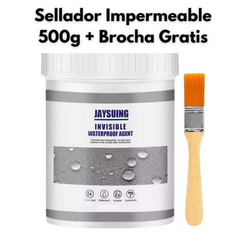 Sellador Impermeable de Grietas y Fugas 500g + Brocha Gratis